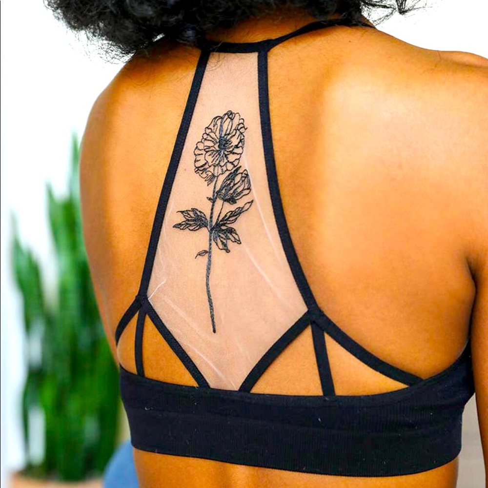 Tattoo back bralette